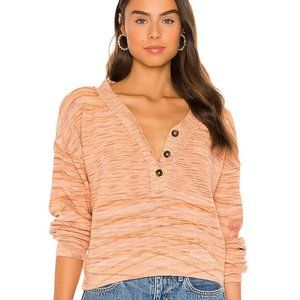 Free People Mercury Space-Dye Cotton Sweater NWT Sz S MSRP $108